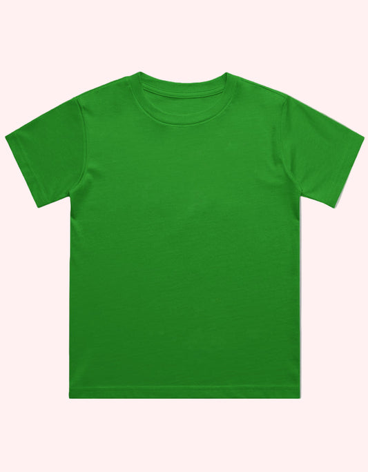 Boy's Crew Neck T-Shirt - Flag Green