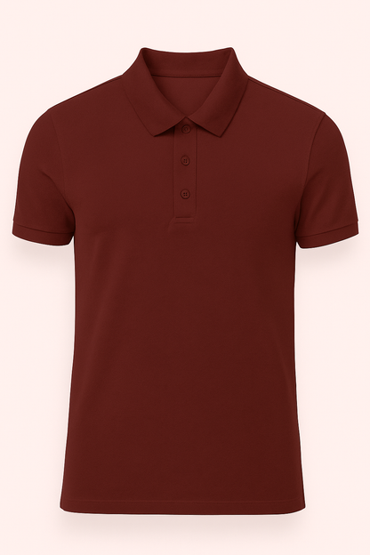 Men's Polo - Brick Red