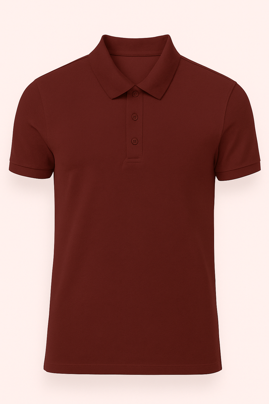Men's Polo - Brick Red