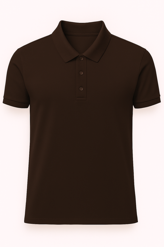 Men's Polo - Coffee Brown