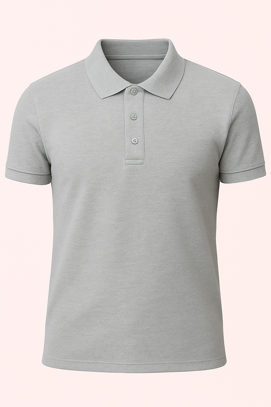 Men's Polo - Grey Melange