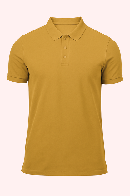 Men's Polo - Mustard Yellow