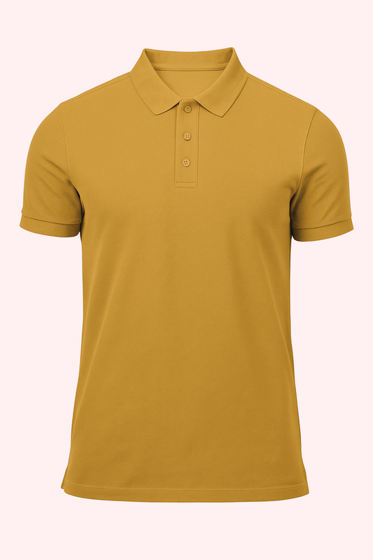 Men's Polo - Mustard Yellow