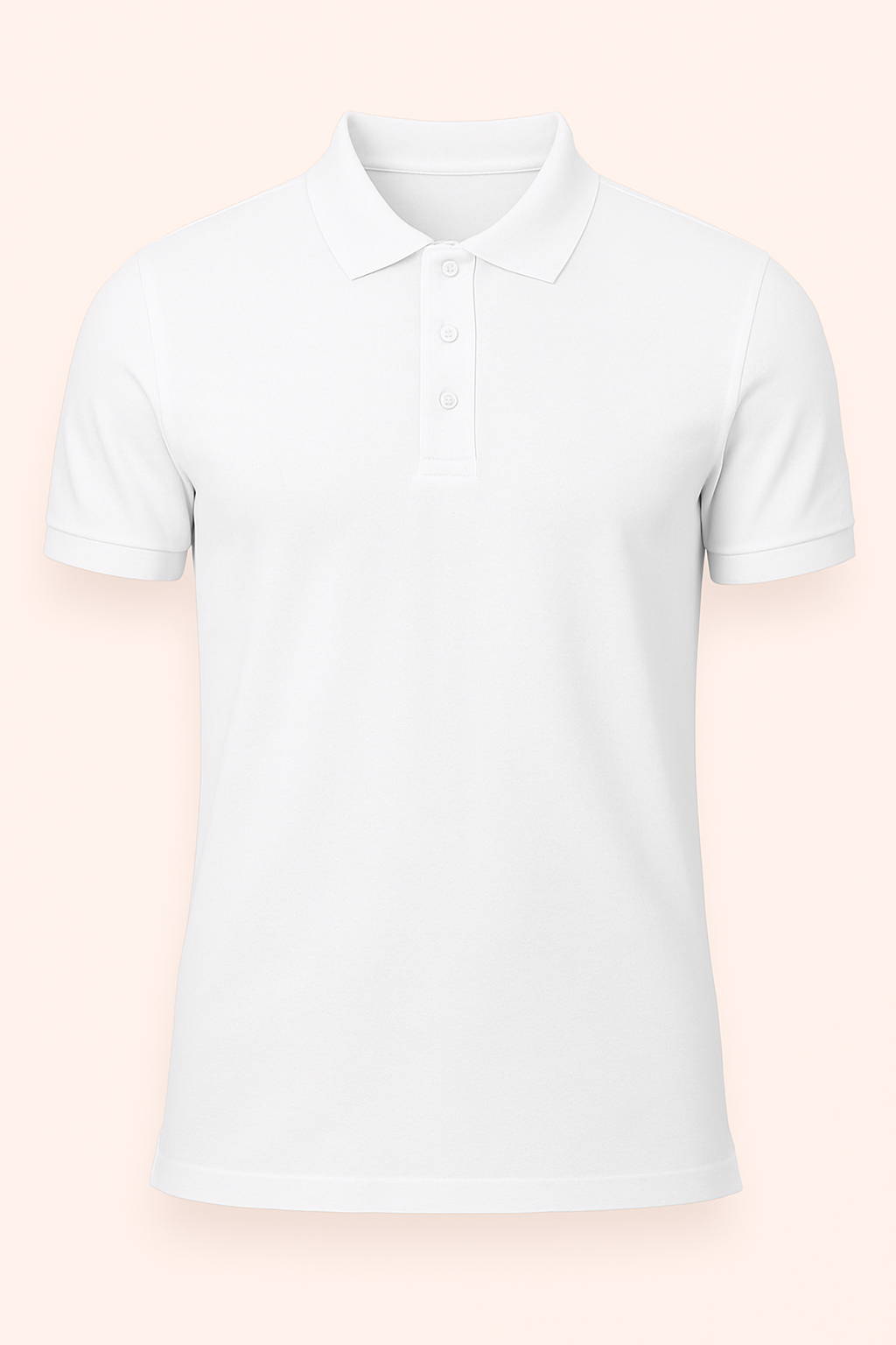 Men's Polo - White