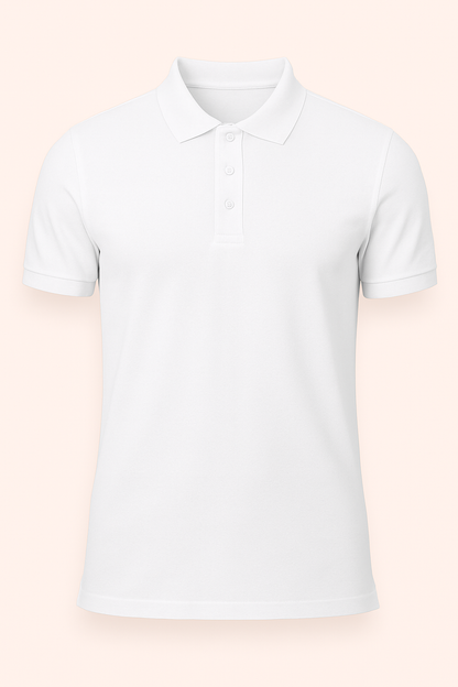 Men's Polo - White