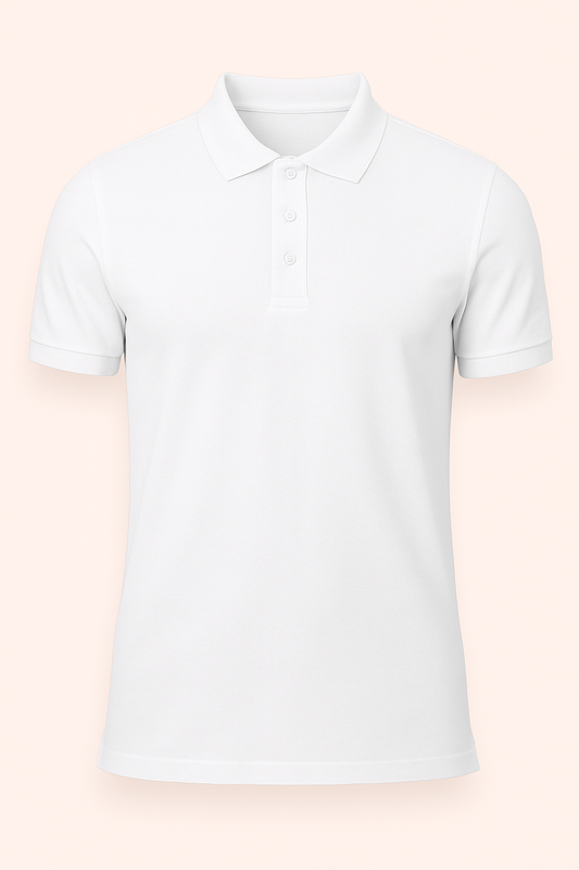 Men's Polo - White