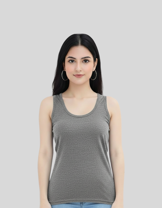 Women's Tank Top - Charcoal Melenge