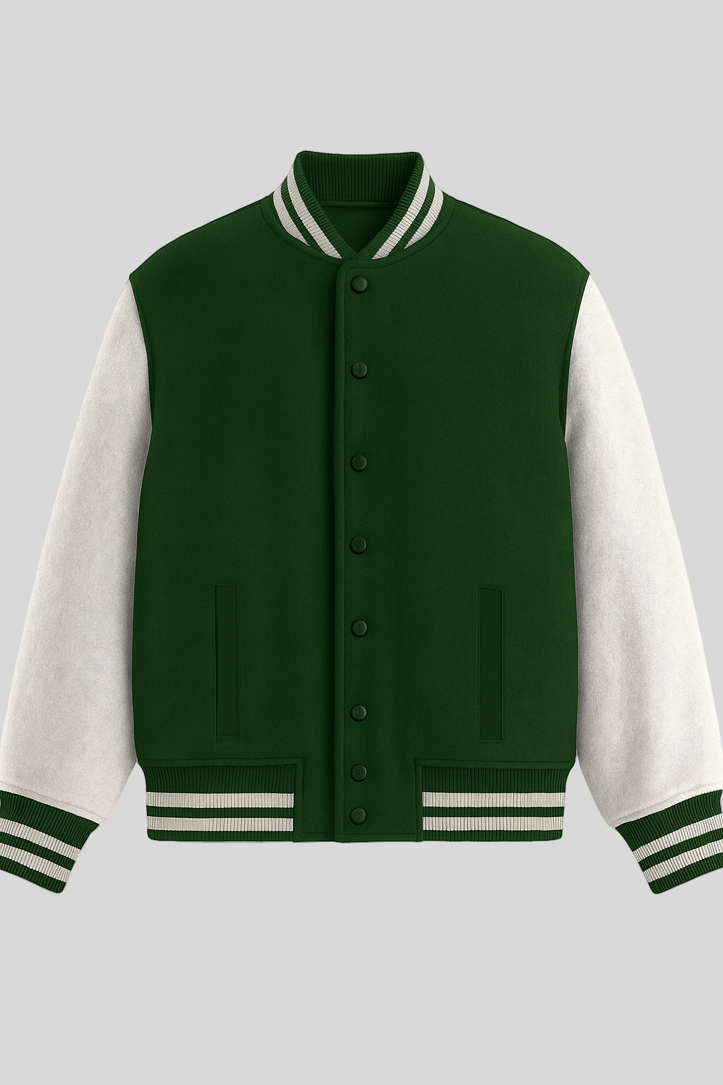 Unisex Varsity Jacket - Bottle Green