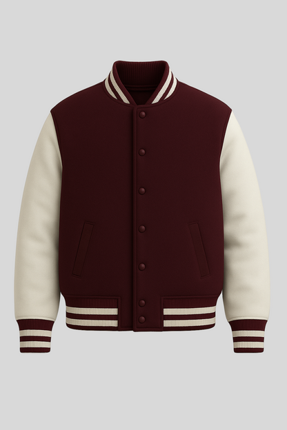 Unisex Varsity Jacket - Maroon